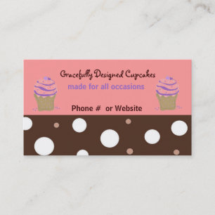 Tarjeta De Visita Cupcakes Decadentes