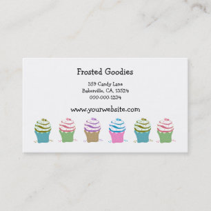 Tarjeta De Visita Cupcakes Enrollados