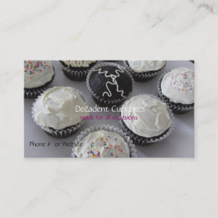 Tarjeta De Visita Cupcakes Glaseados