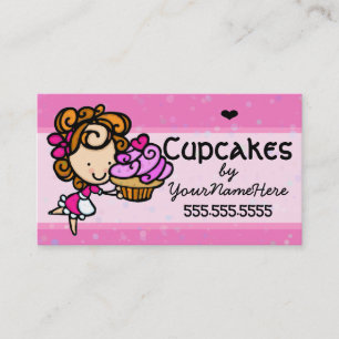 Tarjeta De Visita Cupcakes.Panadería.Baking.Dessert.Personalizado co