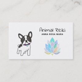 Tarjeta De Visita Cura animal del masaje de Reiki del comunicador