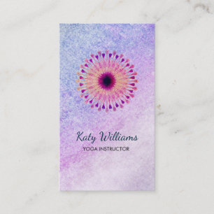 Tarjeta De Visita Cura de la acuarela de la flor de Lotus del