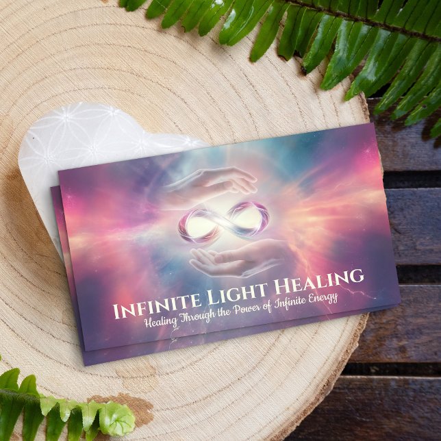 Tarjeta De Visita Curación de energía - Reiki-Infinity (Subido por el creador)