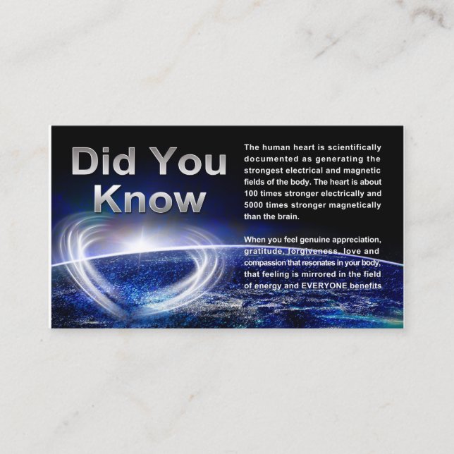 Tarjeta De Visita Curación global (Anverso)