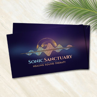 Tarjeta De Visita Curación Sonora Resonancia de Onda Sónica