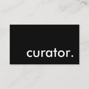 Tarjeta De Visita curador.