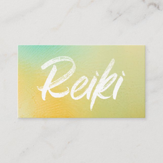 Tarjeta De Visita *~* Curador de energía Reiki Master Reiki Practici (Anverso)