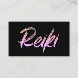 Tarjeta De Visita Curador de la energía del médico o del amo de