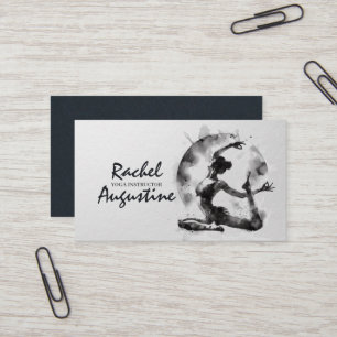 Tarjeta De Visita Curador de Reiki de yoga, una pierna de paloma