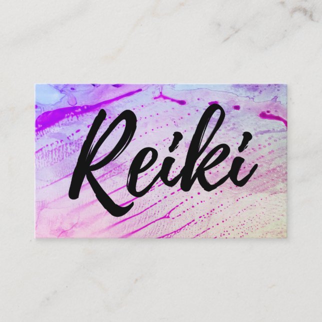 Tarjeta De Visita Curador principal del profesor de Reiki del médico (Anverso)