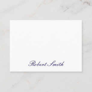 Tarjeta De Visita Cursiva elegante (púrpura profundo)