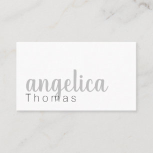 Tarjeta De Visita Cursiva Profesionalmente Elegante