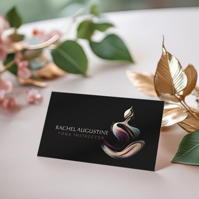 Tarjeta De Visita Curso de broche de broche de Lotus Pose (Subido por el creador)