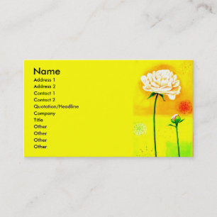 Tarjeta De Visita Curso de la floración