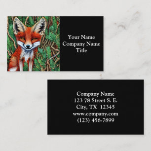 Tarjeta De Visita Curte Little Wilderness Fox