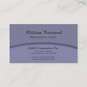 Tarjeta De Visita curva azul elegante