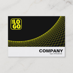 Tarjeta De Visita Curva con base - Amarillo