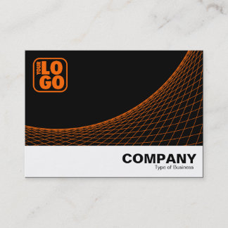 Tarjeta De Visita Curva pisada - Naranja