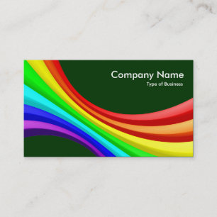 Tarjeta De Visita Curva Specrum 3d - Verde oscuro 003300