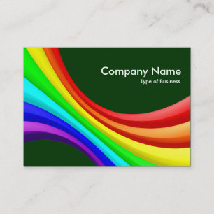 Tarjeta De Visita Curva Specrum 3d - Verde oscuro 003300