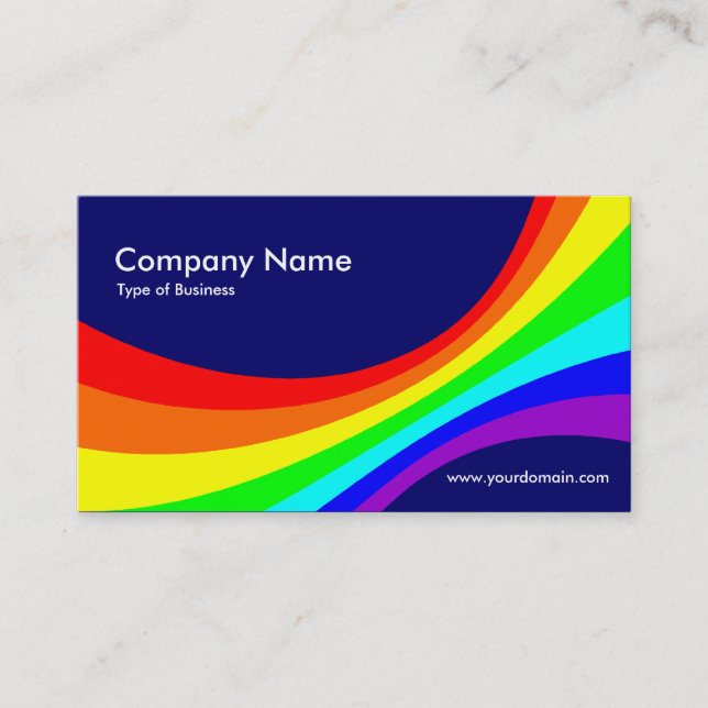 Tarjeta De Visita Curva Specrum II - Azul oscuro 000066 (Anverso)