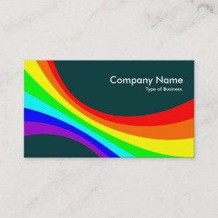 Tarjeta De Visita Curva Specrum - Verde oscuro 003333