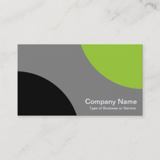 Tarjeta De Visita Curvas alternativas - Verde negro, gris y marciano