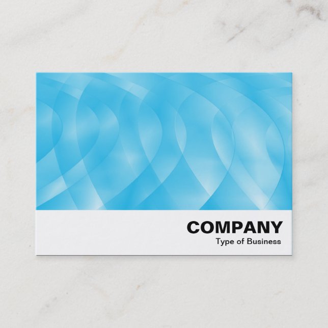 Tarjeta De Visita Curvas azules (Anverso)