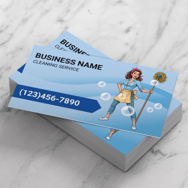 Tarjeta De Visita Curvas azules de maestría Personalizado de servici (Subido por el creador)