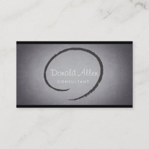 Tarjeta De Visita Curvas retras del profesional de la pizarra de la