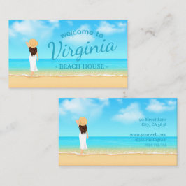 Tarjeta De Visita Custom Beach House 