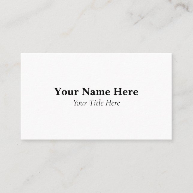 Tarjeta De Visita Custom Business Card (Anverso)