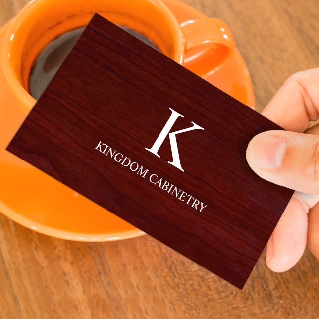 Tarjeta De Visita Custom Cabinets Business Card Template (Subido por el creador)