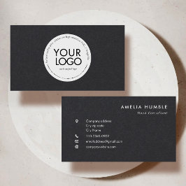 Tarjeta De Visita Custom Circle Logo Modern Business card template