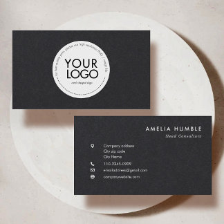 Tarjeta De Visita Custom Circle Logo Modern Business card template