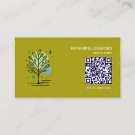 Tarjeta De Visita Custom Greenleaf Nursery Branding 