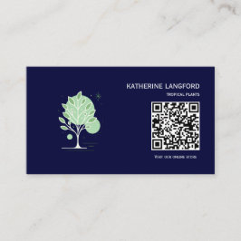 Tarjeta De Visita Custom Greenleaf Nursery Branding 