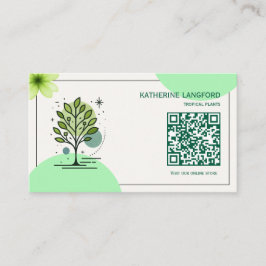 Tarjeta De Visita Custom Greenleaf Nursery Branding 