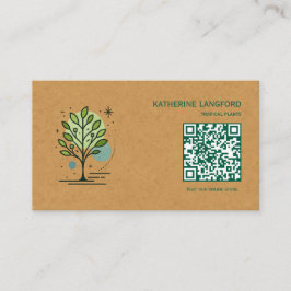 Tarjeta De Visita Custom Greenleaf Nursery Branding 