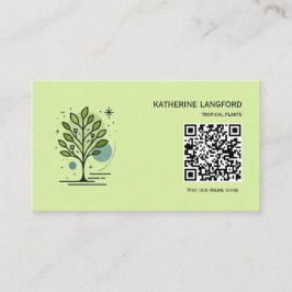 Tarjeta De Visita Custom Greenleaf Nursery Branding 