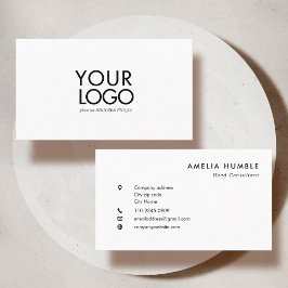 Tarjeta De Visita Custom Logo Modern Business card template