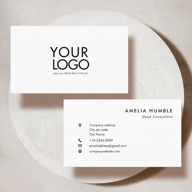 Tarjeta De Visita Custom Logo Modern Business card template (Subido por el creador)