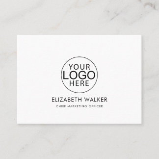 Tarjeta De Visita Custom Logo Modern Minimalist