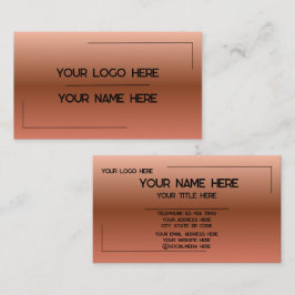 Tarjeta De Visita Custom Logo Name Minimalist Modern Professional