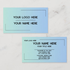 Tarjeta De Visita Custom Logo Name Minimalist Modern Professional