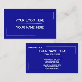 Tarjeta De Visita Custom Logo Name Minimalist Modern Professional