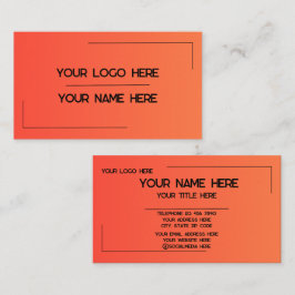 Tarjeta De Visita Custom Logo Name Minimalist Modern Professional