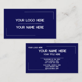 Tarjeta De Visita Custom Logo Name Minimalist Modern Professional
