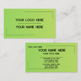 Tarjeta De Visita Custom Logo Name Minimalist Modern Professional