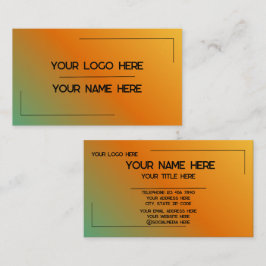 Tarjeta De Visita Custom Logo Name Minimalist Modern Professional